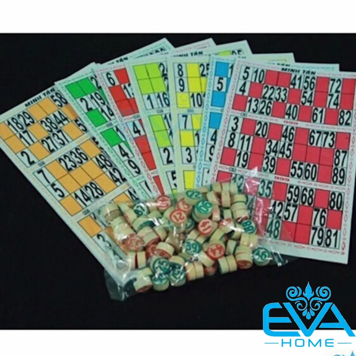 Bộ Đồ Chơi Cờ Lô Tô Giấy Và Gỗ Bingo Lotto Việt M1749 | Lazada.vn