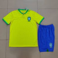 Hot Newest Top-quality New arrival 2022 2023 Newest shot goods Most popular 22/23 Top quality Ready Stock High quality 2022 Brazil Jersey Kids football uniform Soccer clothes sets