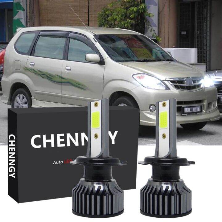 ชุดหลอดไฟหน้า-led-p1-12-24v-6000k-สีขาว-สําหรับ-toyota-avanza-2003-2012-1-คู่-รับประกัน-10-เดือน