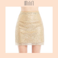 [MILIN] High waist glittery mini skirt กระโปรงผ้ากลิตเตอร์ทรงมินิ Luscious Skirt สี