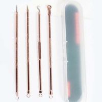 【CW】✸☾❆  Gold 4 Pcs Plating Acne Needle Removal Set