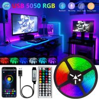 1M 2M 3M 5M 10M Bluetooth USB 5V LED Strip Light RGB Flexible LED Lamp Tape Ribbon RGB TV Desktop Screen BackLight Diode Tape