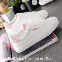 COD DSFGRTUTYIII DaiDaisy √♥ Little White Shoes Spring New Style Korean Version All-Match Sports Flat Lace-Up Sneakers Leather Student S