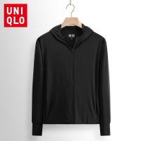 №✎❍ Uniqlo เสื้อแจ็กเก็ต กันลม มีซิป คุณภาพสูง สําหรับผู้ชาย นักเรียน เดินป่า Upf 50