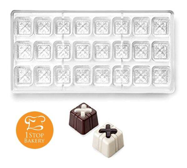 ttm-poly-pc1036-gift-box-chocolate-mold-nr-24-พิมพ์กล่องของขวัญ