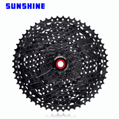 ซันไชน์สีดำจักรยาน Freewheel จักรยานเสือภูเขาเทป89101112ความเร็ว SHIMANO HG โครงสร้างสเปคสำหรับ Shimanosram