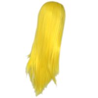 Fashion Queen Queen Long Straight Synthetic Lace Front Wig Sexy Yellow Heat-Resistant Fiber Cosplay for Women