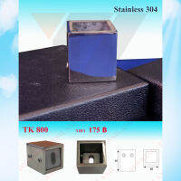 ตัวยึดกระจกกันแกว่ง Stainless 304 ตัวร้อยท่อ กันแกว่ง ข้อยึดท่อเหลี่ยม รุ่น TK800