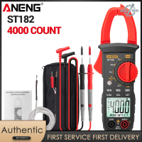 ANENG แคลมป์มิเตอร์ ST182หลัก4000 Pro,มัลติมิเตอร์ AC วัดระยะอัตโนมัติ400A พร้อมไฟแบ็กไลต์วัดแรงดันไฟฟ้าแคลมป์วัด NCV แคลมป์ทดสอบแอมป์มิเตอร์อเนกประสงค์วัดอุณหภูมิ