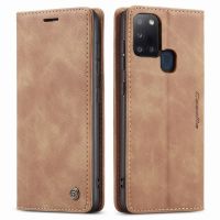 ☏◐ Leather Case For Samsung Galaxy A21S Luxury Multifunctional Magnetic Flip Stand Wallet Bumper Phone Bag For Samsung A21 S Cover