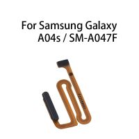 ปุ่มโฮมดั้งเดิมลายนิ้วมือเซนเซอร์สายดิ้นสําหรับ Samsung Galaxy A04s / SM-A047F