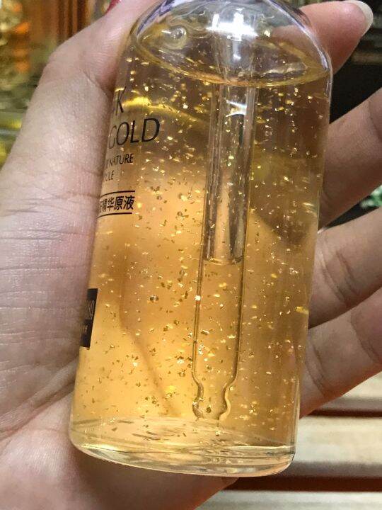 เซรั่มทองดำ-เซรั่มทองคำ24k-แท้-100-ml-เซรั่มทาหน้า-เซรั่มทองคำดูแล