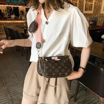 Shoulder Bag For Women 2023 New Luxury With Crossbody Sling Chain Strap  Plaid Mahjong Designer Brand