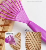 Comb Hair Brush Cleaner Plastic Handle Cleaning Brush Plastic Cleaning Claw Cleaning Supplies Remover Embedded Beauty Tools