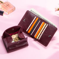 Contacts Genuine Leather Women Wallets Coin Purse Short Female Money Bag High Quality Mini Walet Small Card Holder For Girl