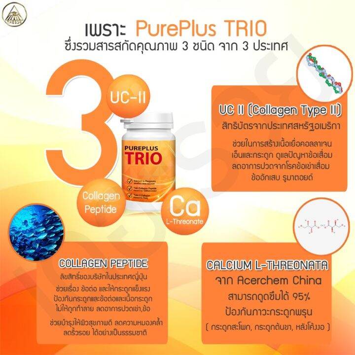 pureplus-trio-daily-เพียวพลัส-ทรีโอ้-เดลี่-คอลลาเจนบำรุงเข่าของอาตุ่ย-1กป30เม็ด