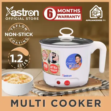Astron QUICKPOT 1.8L Blue Multipurpose electric cooker, 450W, dry heat  protection, safe to touch, nonstick teflon coated surface