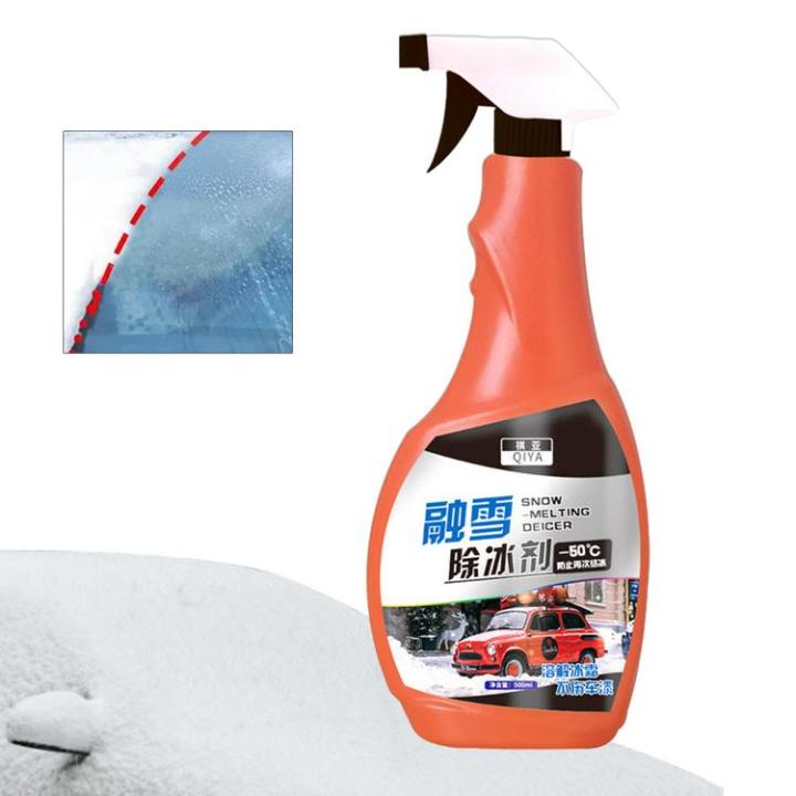 Fast Ice Melting Spray 500ml Deicing and Snow Melting Agent Efficient  Deicing Agent Defrost Spray Windshield for Car Home Use Mirror Keyhole  skilful