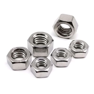 1/10pc UNC 1/4 5/16 3/8 7/16 1/2 9/16 5/8 3/4 7/8 304 Stainless Steel UK US Coarse Thread Hex Nut Hexagon Nut High Quality Nails Screws Fasteners