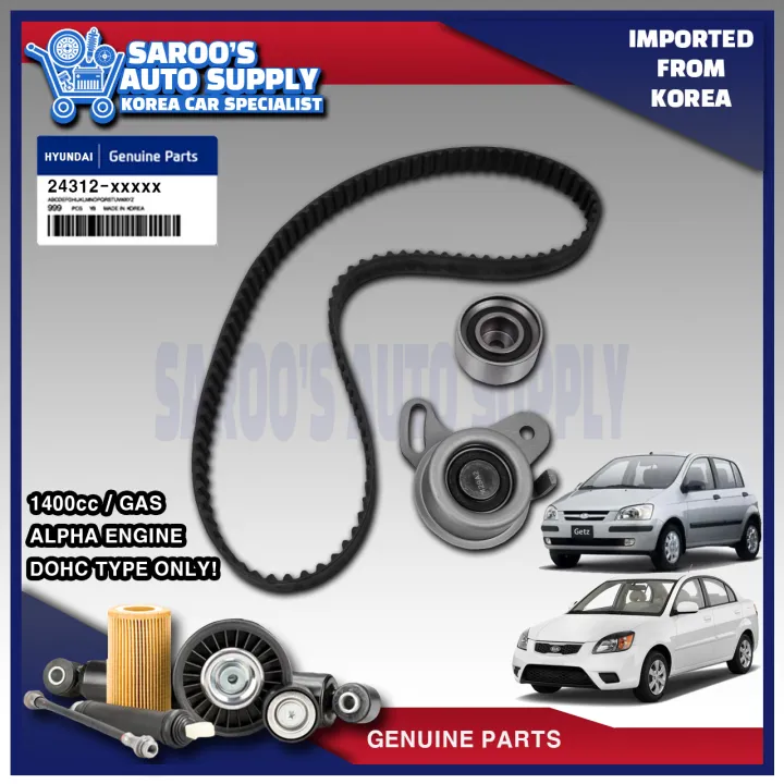 [Alpha][Genuine] Timing Belt Set For Getz , Rio , 1400cc , 2005-2011 ...