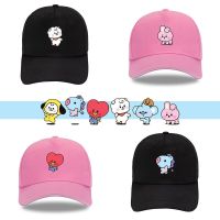 【cross】◕㍿ Cross-border BTS peaked cap summer fashion simple student cute baseball cap outdoor sun hat