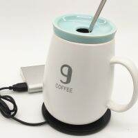 USB Electric Powered Cup Warmer Heater Pad Hot Plate Coffee Tea Milk Mug Plug White Household Office Desktop Supplies