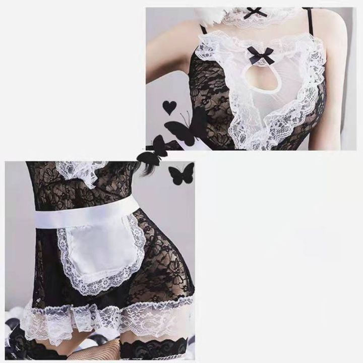crossdresser-sissy-lingerie-set-cosplay-costumes-maid-outfit-roleplay-plus-size-gay-fetish-mens-sexy-lace-dress-exotic-apparel