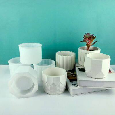 3D Three-dimensional Concrete Flowerpot Silica Gel Mold Multi-size Cement Plant Flowerpot for Multi-meat Planting Flowerpot Mold