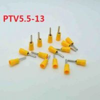 หางปลาเข็มหุ้ม (ก้านไม้ขีด) รุ่น PTV 5.5-13 สีเหลือง ( 100 pcs )( สาย 4-6 sqmm )