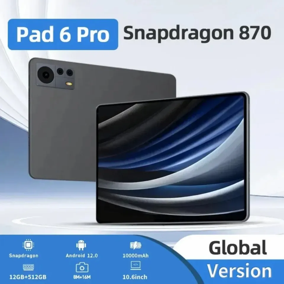 2024 Original Global Version Tablet Android 13.0 Pad 6 Pro