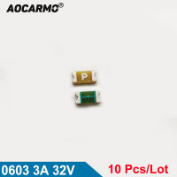 Aocarmo 10ชิ้นล็อต F9700 0467003 3AMP-32V-467เป่าฟิวส์ทิ้ง0603 3A 32โวลต์ผ้าไหมพิมพ์ P