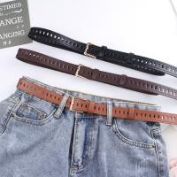 2.3cm Ladies Thin Belt Fashion Full Hole Pants Student Jeans Decorative