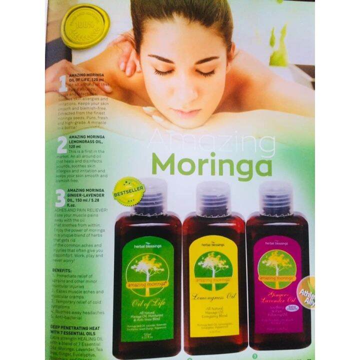 Moringa oil by Vita plus (Ginger OilLemon Grass and oil of life) 120ml