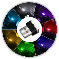 ร้อนมินิภายในรถ Usb ไฟ Led โดยรอบโคมไฟสีฟ้าสีขาว RGB ฉุกเฉินบรรยากาศการตกแต่งโคมไฟอุปกรณ์รถยนต์แสงไฟ