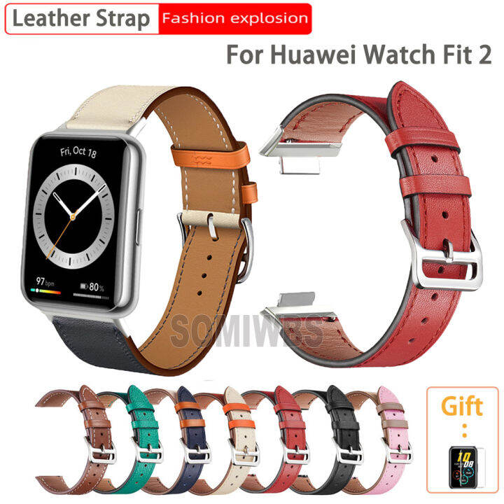 Dây đồng Hồ Da Chính Hãng Cho đồng Hồ Huawei Watch Fit 12 Lazadavn 6039