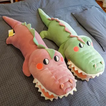 Funny pink crocodile plush • Magic Plush