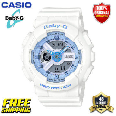 ต้นฉบับ Baby-G BA110 นาฬิกาข้อมือสตรีกีฬากันกระแทกกันน้ำ 100M พร้อมรับประกัน 4 ปี BA-110BE-7A (คลังสินค้าพร้อม)