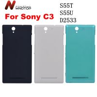 สำหรับ SONY C3ฝาหลังปิดโทรศัพท์ฝาปิดแบตเตอรี่ด้านหลังที่อยู่อาศัยสำหรับ Sony Xperia C3 S55T S55U D2533เคสฝาหลังพร้อมอะไหล่ LHG3763ปุ่มเปิด/ปิดไอโฟน