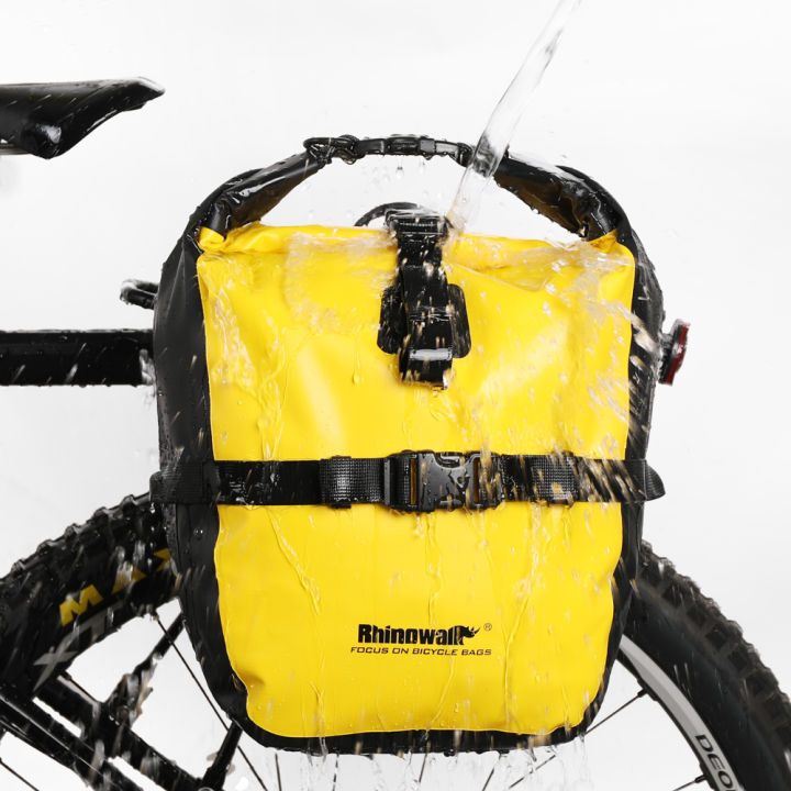 rhinowalk-กระเป๋าข้างจักรยาน1หรือ2ชิ้นกระเป๋าหลังรางใส่ที่เก็บr-จักรยาน20l-กันน้ำ-mtb-จักรยานเสือหมอบกระเป๋าเก็บของ