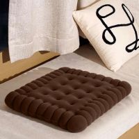 ♝❃♀ Chair Cushion Soft Touch Wear-resistant Square Biscuit Pearl Cotton Seat Pad Throw Pillow Washable Sofa Cushion for Bedroom