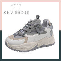 chu.shoes ??พร้อมส่งจากไทย?? รองเท้าผ้าใบ เสริมส้นสูง งานสไตล์เกาหลี นิ่มมาก หนังคุณภาพดี