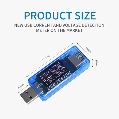 USB Current and Voltage Meter Test Monitor Detector Power Mobile Phone Fast Charge Qc2.0/3.0 KWS-MX17