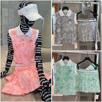 SOUTHCAPE ฤดูร้อนของผู้หญิงกางเกงเล่นกอล์ฟชุดเสื้อกางเกงพิมพ์ลายแฟชั่นอเนกประสงค์แขนกุดแบบลำลองกระโปรงมีจีบหลากสี Callaway1เลอร์โคคิว G4มาโบลต์