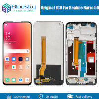 6.6 "ต้นฉบับสำหรับ Realme Narzo 50 4กรัมจอแสดงผล LCD RMX3286หน้าจอสัมผัสแผงที่มีกรอบ Digitizer สมัชชาสำหรับ OPPO Narzo50จอแอลซีดี