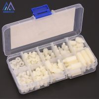 120PCS M4 Male Female Hex Nylon Spacer Standoff Screws Black White Spacing Plastic Screw Nut Assortment Kit M4NLH033 M4NLB037