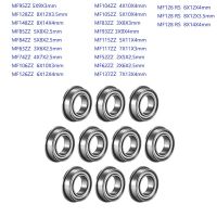 10pcs MF63 MF74 MF85 MF93 MF104ZZ MF105ZZ MF106 MF115 MF117 ZZ MF95zz 5x9x3mm Flanged Ball Bearing Deep Groove Ball Bearings