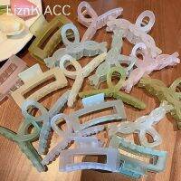 Original small fresh colorful acrylic hairpin for women 2023 new hair-grabbing large shark clip internet celebrity hairpin