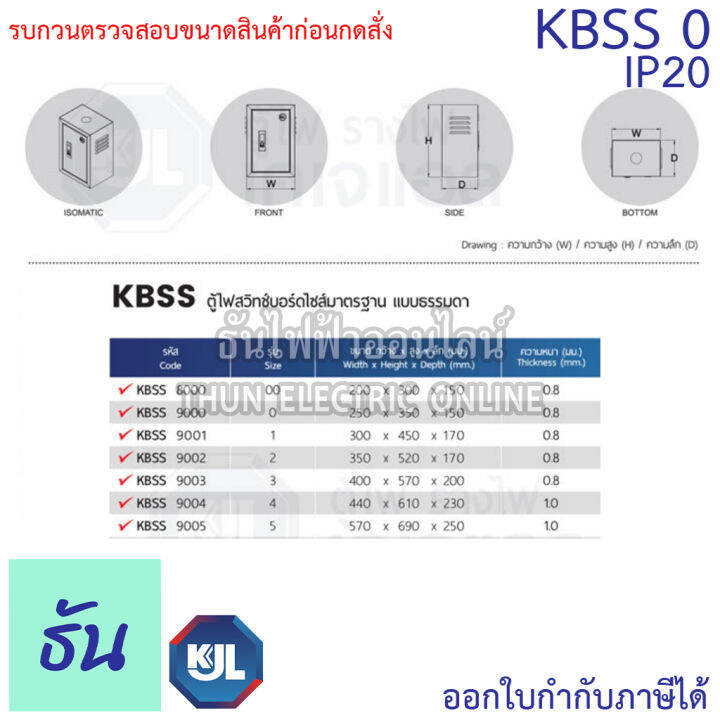 kjl-ตู้ไฟ-kbss-0-ขนาด-25x35x15-cm-ตู้เหล็ก-ip20-ตู้คอนโทรล-ตู้ไฟสวิตซ์บอร์ด-ตู้ไซด์มาตรฐาน-ธรรมดา-ตู้เหล็กเบอร์-0-ธันไฟฟ้า-thunelectric-sss