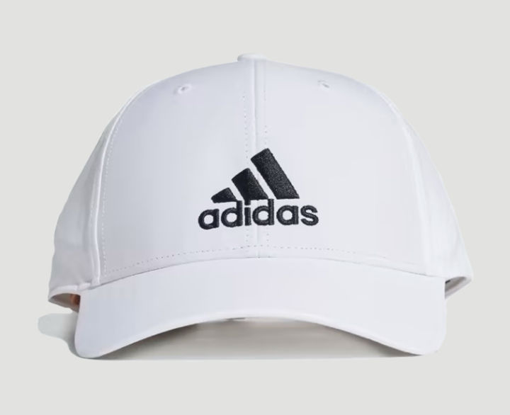 adidas-หมวกหมวกเบสบอลปักลายน้ำหนักเบา-adidas-lightweight-embroidered-baseball-cap-gm6260-white-black-สินค้าลิขสิทธิ์แท้