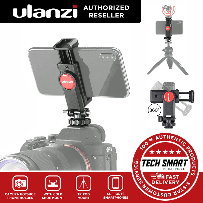 ULANZI ST06 Camera Hot Shoe Phone Holder Flexible Phone Tripod Mount